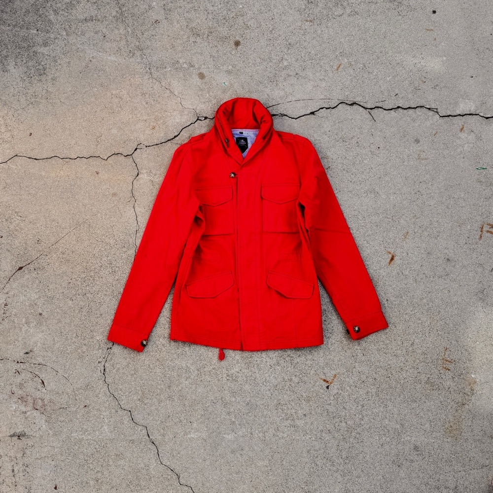 🔥 Scifen Company Red Field Jacket – Rare Streetwear Utility Piece! 🔥